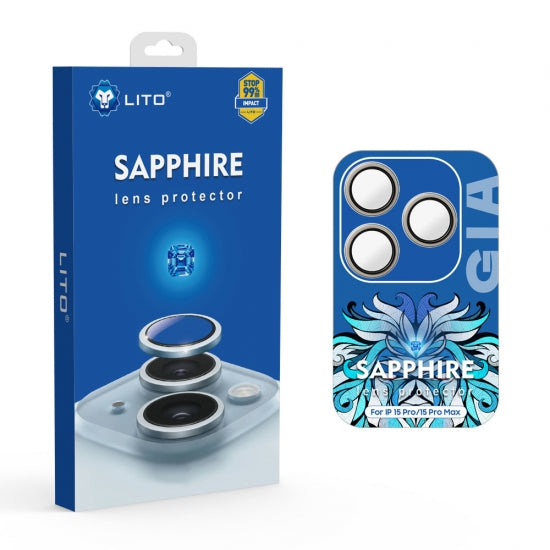 LITO S+ Sapphire Camera Lens Protector With Easy Install Applicator For IPhone 15 Series