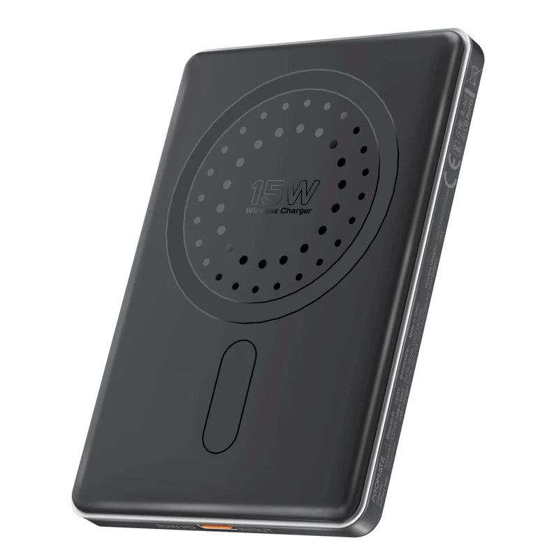Promate Ultra-Slim Aluminum Crafted MagSafe Compatible Wireless Charging PowerBank