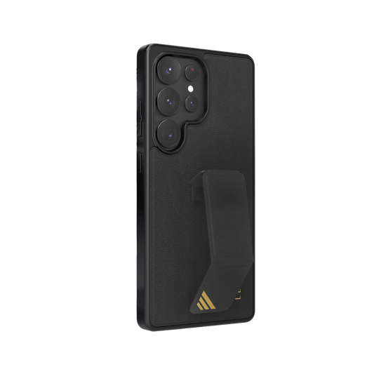 Levelo Morphix Leather Case for Samsung S25 Ultra - Black