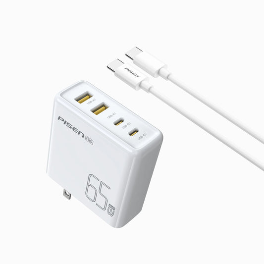 PISEN Pro 65W GaN Fast Charger 2C+2A (US)