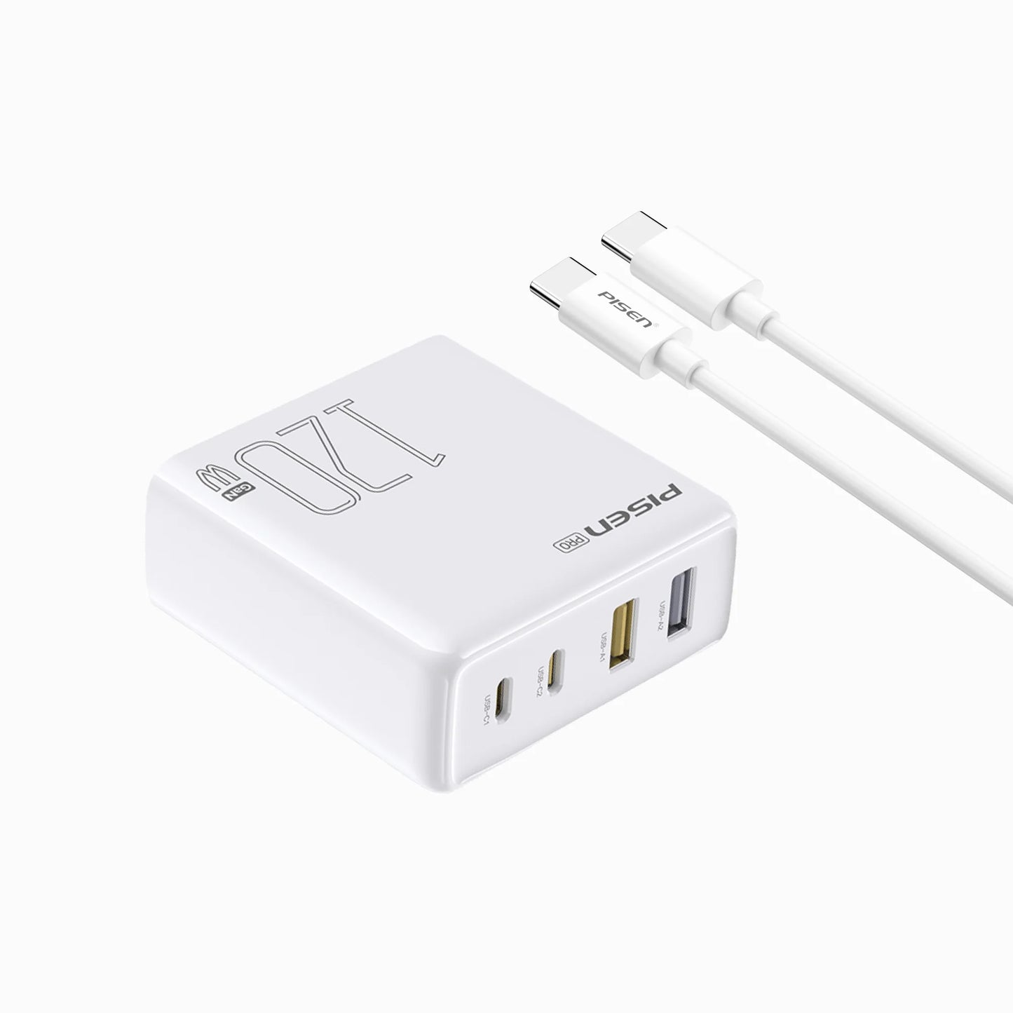 PISEN Pro 120W Fast Charger (2C+2A) (US)