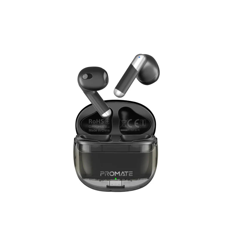 PROMATE High Definition Transparent TWS Earbuds with IntelliTouch