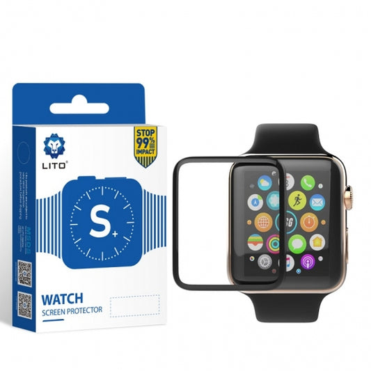 LITO S+ Full Covered Full Glue Anti Gores Smart Watch Glass Screen Protector